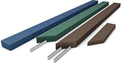 Lames de banc en plastique recyclé